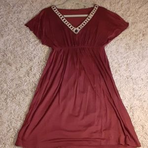 Vintage Y2K Soprano dress beaded neckline